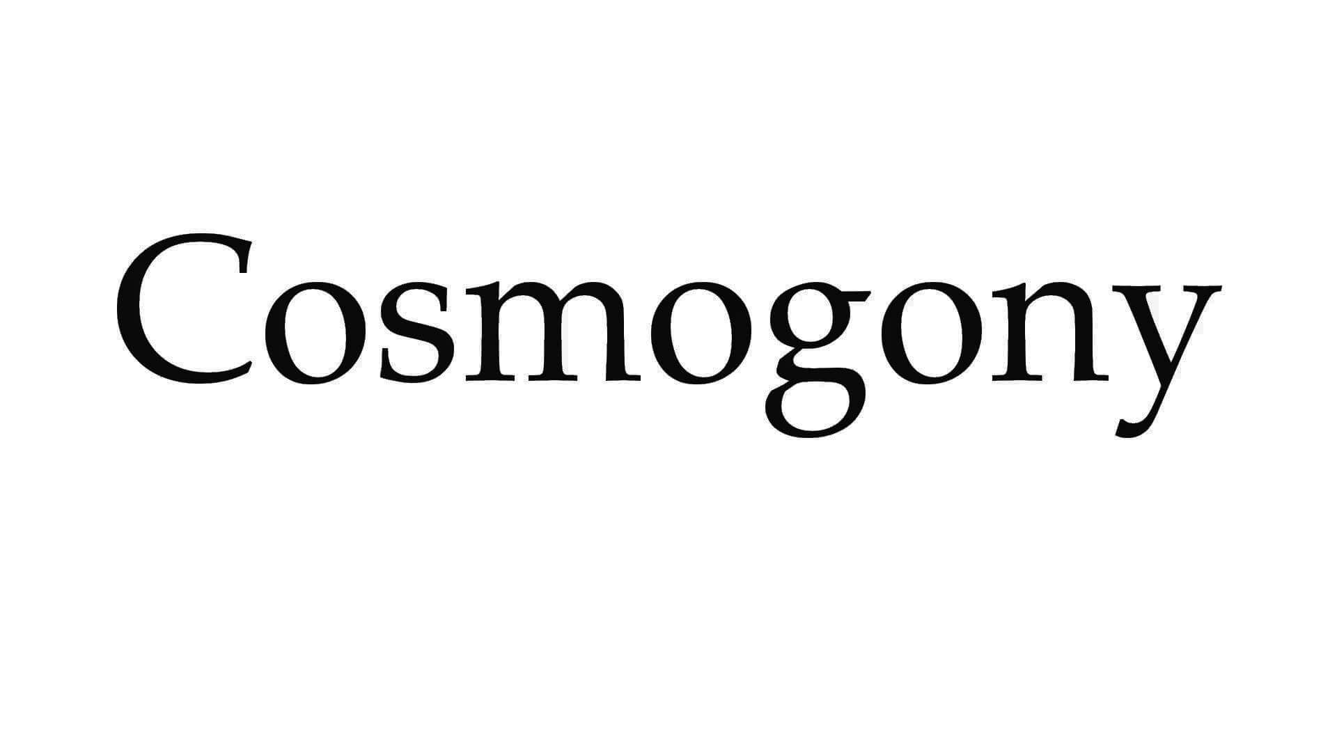 Cosmogony