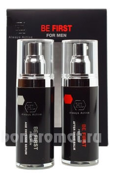    Be First (   After Shave Balm   Age Defense Serum)