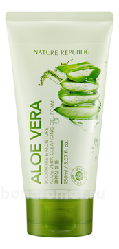 -       Soothing & Moisture Aloe Vera Cleansing Gel Foam