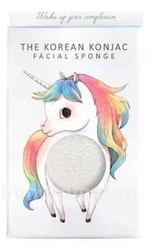     Konjac Sponge Unicorn Standing White