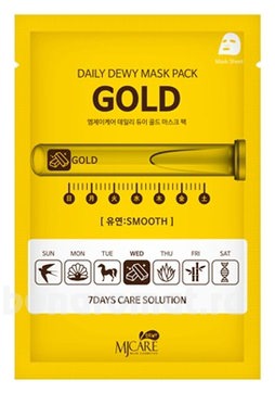     c  MJ Care Daily Dewy Mask Pack Gold Smooth