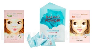  ( /   Baking Powder Crunch Pore Scrub  +  / Greentea Nose Pack 5 +      Collagen Eye Patch 5)