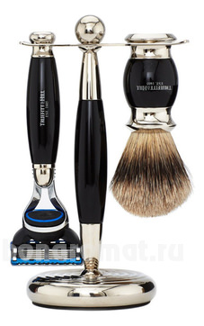  Edwardian Faux Ebony: Badger Brush Fusion Razor Stand (    Fusion )  