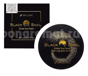          Black Snail Glitter Eye Patch 60
