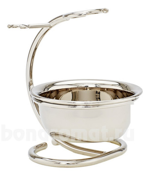        Razor and Brush Stand with Bowl Chrome