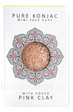 -        Pure Konjac Mini Face Puff With Added Pink Clay