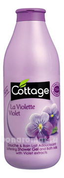 -     Softening Shower Gel And Bath Milk With Violet Extracts