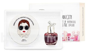  Urban City (  UV Contact Cover Cushion      Bloom Rose Lip & Cheek)