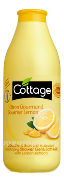 -     Moisturizing Shower Gel And Bath Milk With Lemon Extracts