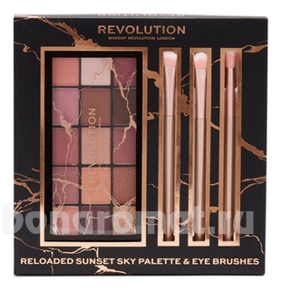     Reloaded Sunset Sky Palette & Eye Brushes (  +  3)