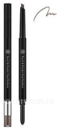 Карандаш двойной для бровей The Style Pencil & Powder Dual Eye Brow 0,8г