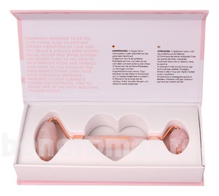 -        Rose Quartz Facial Roller