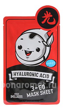        Urban Dollkiss 3-Go Mask Sheet Hyaluronic Acid