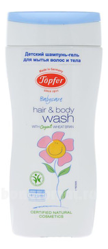  -     Hair & Body Wash With Organic Wheat Bran
