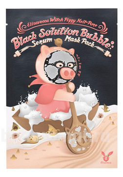      Witch Piggy Hell-Pore Black Solution Bubble Serum Mask Pack