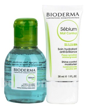    Sebium (  H2O Solution Micellaire +  Mat Control Soin Hydratante Anti-Brillance 30)