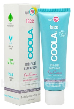 CC     Face Minaral Sunscreen Rose Essence Tinted Moisturizer SPF20