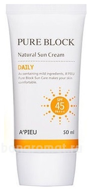     Pure Block Natural Sun Cream Daily SPF45 PA