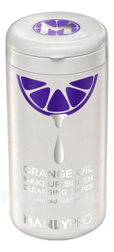        Orange Oil Make Up Brush Cleansing Wipes