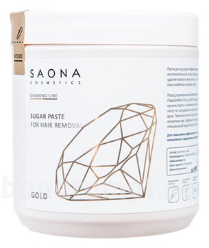 C    Diamond Line Sugar Paste For Hair Removal Gold