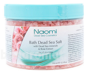       Bath Dead Sea Salt With Dead Sea Minerals & Rose Extract
