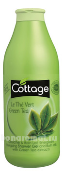 -     Energizing Shower Gel And Bath Milk With Green Tea Extracts