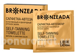 -  ,     Bronzeada Self-Tanning Towelette