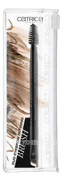 Кисть для бровей catrice duo eyebrow defining brush