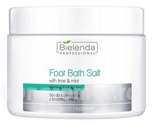        Foot Bath Salt With Lime & Mint