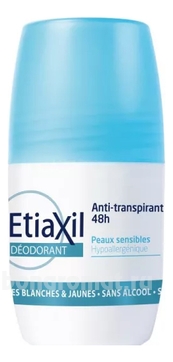      Deodorant Anti Transpirant 48H Roll-On Peaux Sensibles
