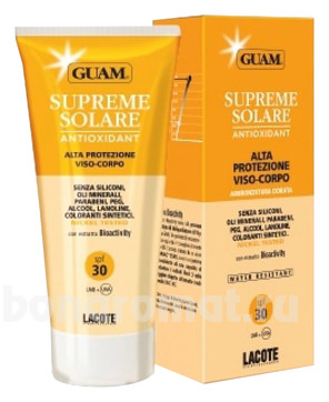   Supreme Solare Crema Viso-Corpo Alta Protezione SPF30
