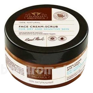 -     Face Cream-Scrub For Dry And Sensitive Skin