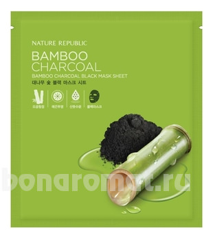           Bamboo Charcoal Black Mask Sheet