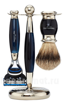  Edwardian Faux Blue Opal: Badger Brush Fusion Razor Stand (    Fusion )  
