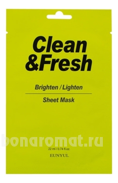       Clean & Fresh Brighten Lighten Sheet Mask