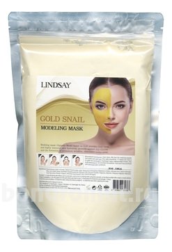         Gold Snail Modeling Mask