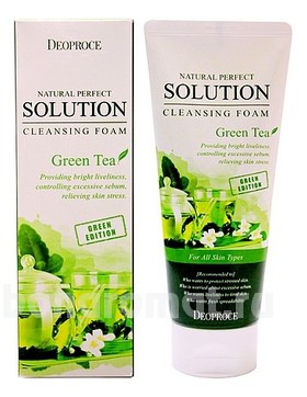        Natural Perfect Solution Cleansing Foam Green Tea