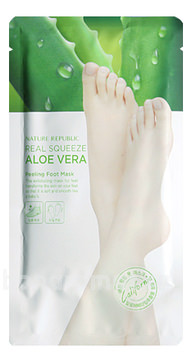 -       Real Squeeze Aloe Vera Peeling Foot Mask