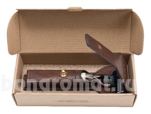  Razor & Handcrafted Leather Case ( Gillette Mach 3     )