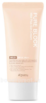      Pure Block Natural Mild Plus Sun Cream SPF32 PA
