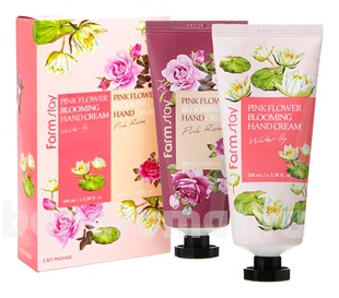      Pink Flower Blooming Hand Cream ( Water Lily  Pink Rose)