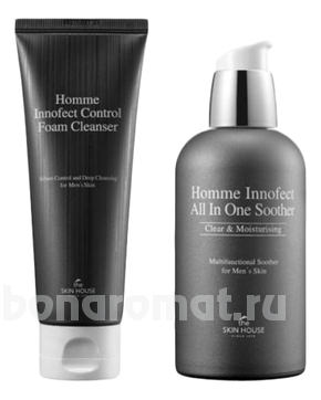    Homme Innofect Premium (  All-In-One Soother +   Control Foam Cleanser 120)