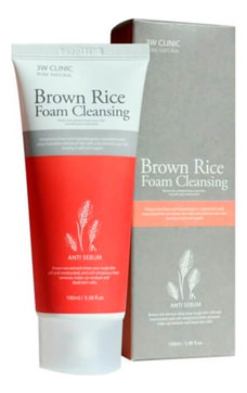       Pure Natural Anti Sebum Brown Rice Foam Cleansing