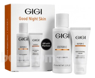    Ester C Good Night Skin (  Night Renewal Cream   Mild Cleanser 60)