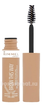 Гель для бровей с аргановым маслом rimmel brow this way