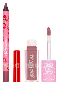    Mini Plushies & Liner Taupe ( Hot Chocolate Plushies 1,5  Drew Velvetines Lip Liner 0,80)