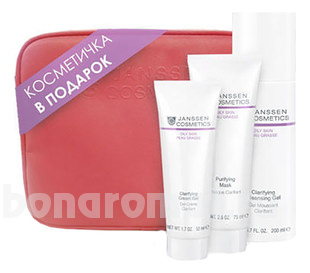     Oily Skin (  Clarifying Cleansing Gel + - Clarifying Cream Gel 50 +   Purifying Mask 75 + )