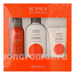  Senses Asian Spa Ginger & Goji Berry ( / Foaming Shower Gel  / Hydrating Body Lotion 200  / Hydrating Hand Cream 75)
