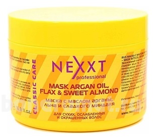      ,     Mask With Oil Argan, Flax and Sweet Almond